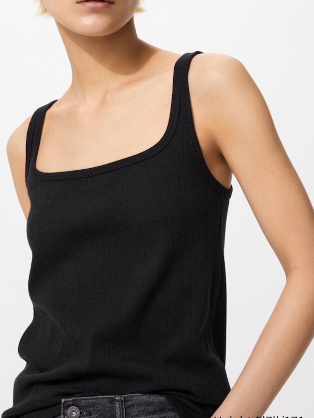 Uniqlo Cotton Pointelle Tank Top